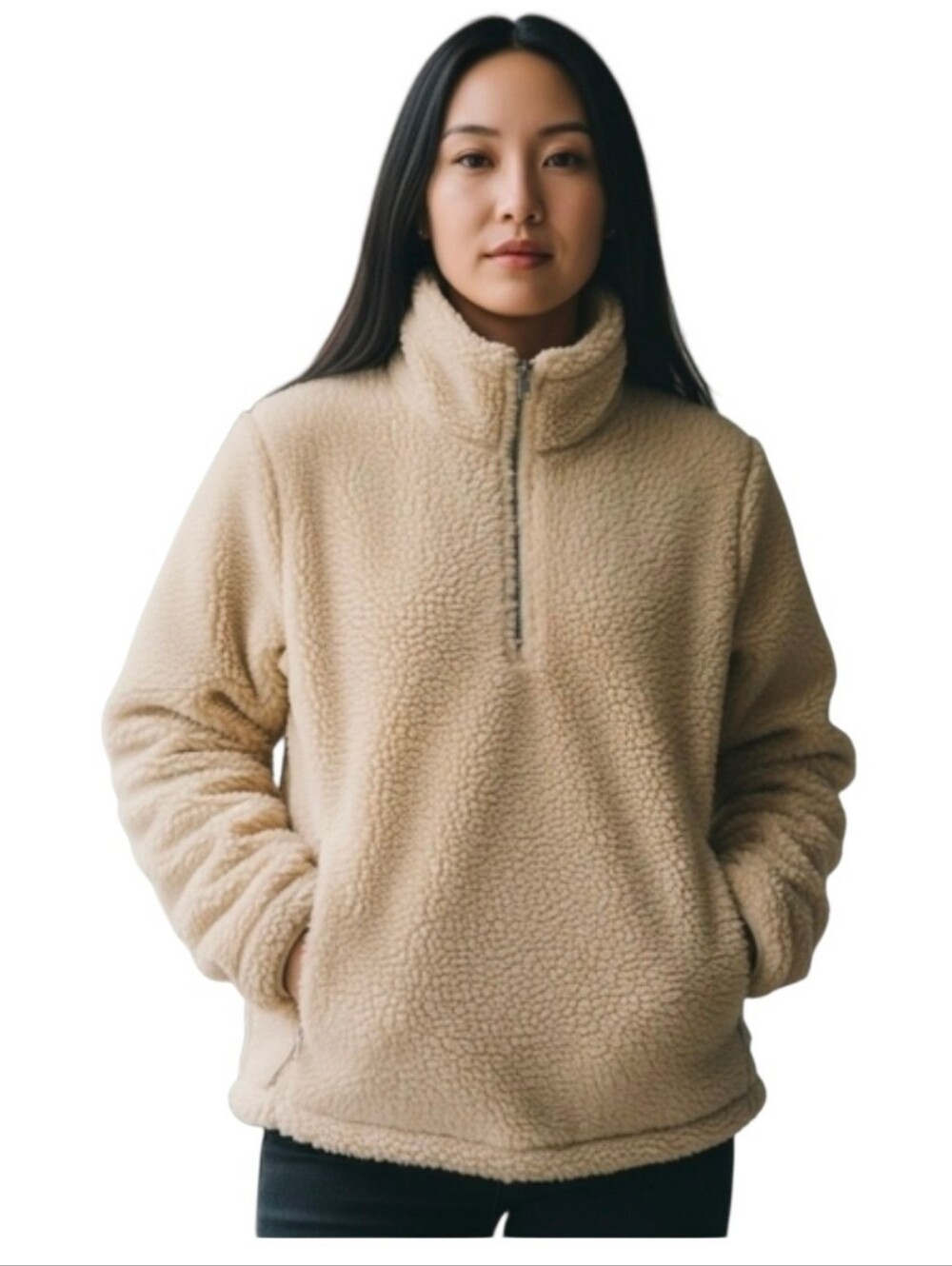 KITH × Nonnative Trooper 1/4 zip fleece Sherpa Sz Large